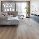 Wintervoordeel! 40% korting op elke 2e meter NL Label PVC